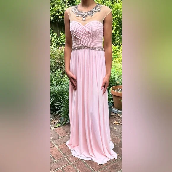 Sherri Hill | Dresses | Sherri Hill Light Pink With Rhinestones Prom Dress  Size 4 | Poshmark